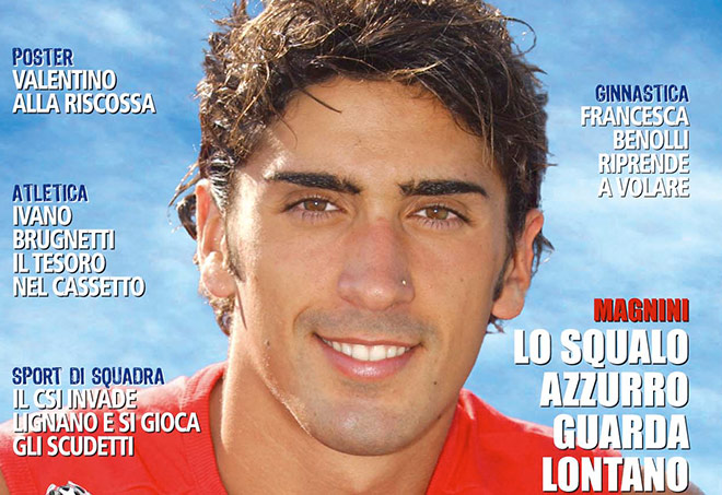 Filippo Magnini sulla copertina di Stadium